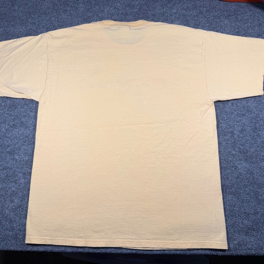 Vintage Colorado Wildlife Animals Embroidered T-Shirt Mens XL Yellow Cotton - Picture 6 of 6
